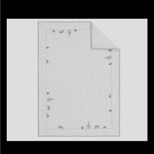 Pottery Barn Kids Safari Animal Duvet Cover - White and Gray